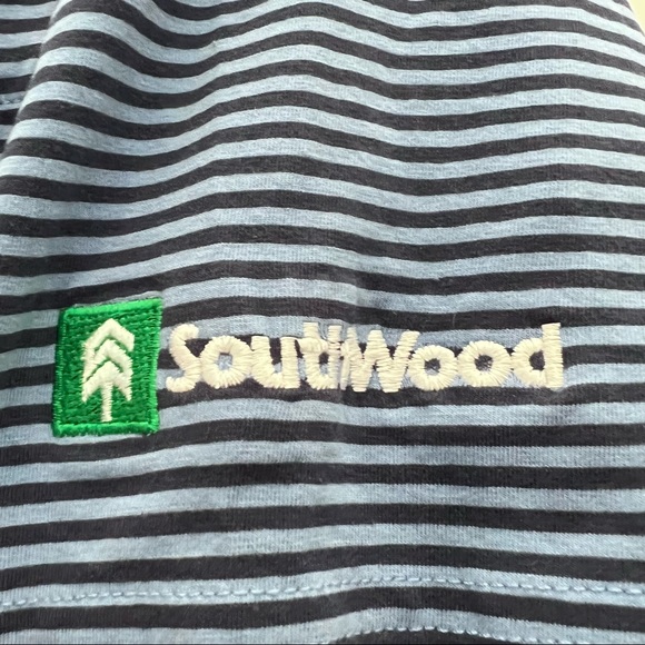 Peter Millar pocket front striped polo with embroidered left sleeve XL - Picture 4 of 8